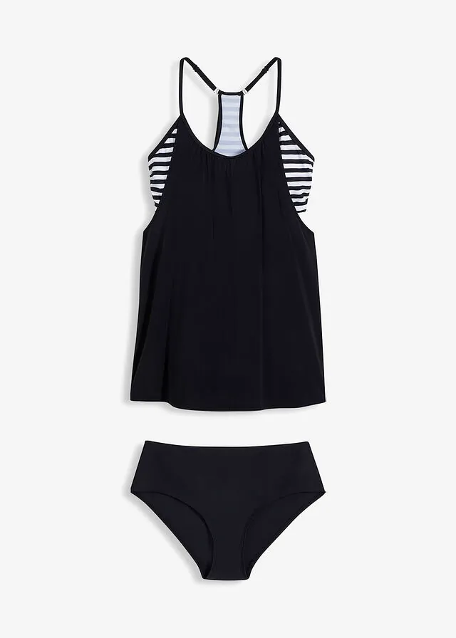 Tankini largo (2 piezas) con look a capas