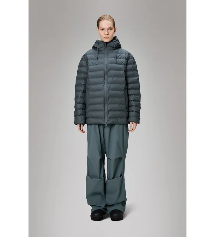 Rains unisex. 15810 Chaqueta Lohja Puffer azul (L), Casual, Poliéster