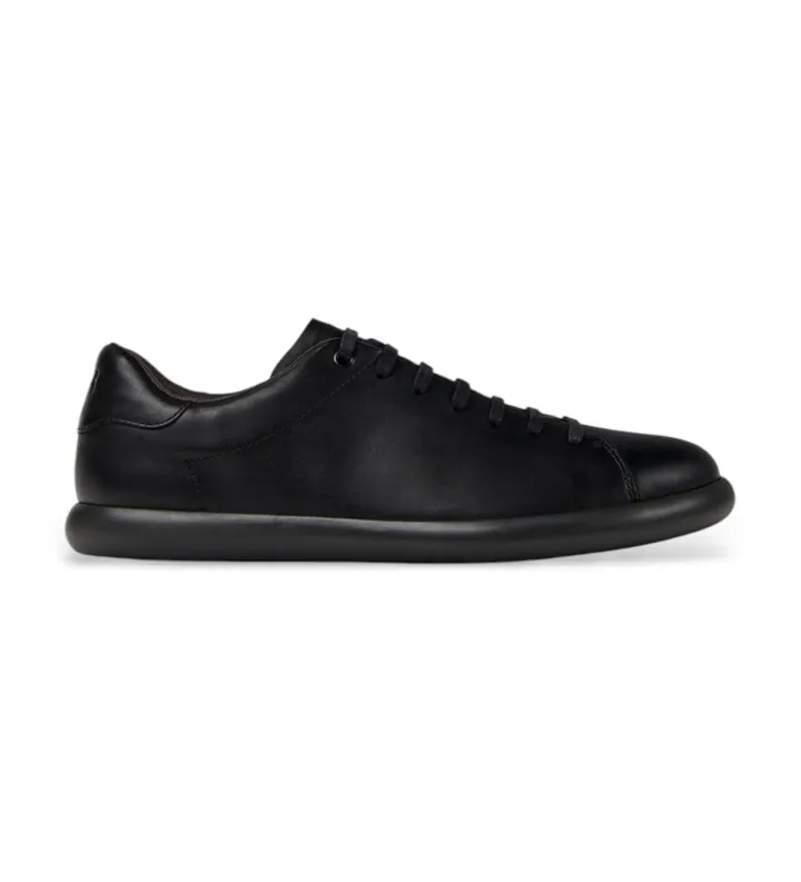 Camper para hombre. K101003-001 Zapatillas de Piel Pelotas Soller negro (44), Plano, Cordones, Casual