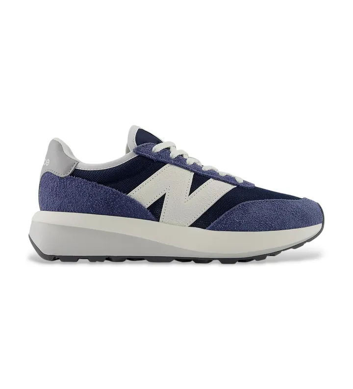New Balance para hombre. U370V1 Zapatillas de Piel 370 marino (44), 3 a 5cm, Cordones, Casual