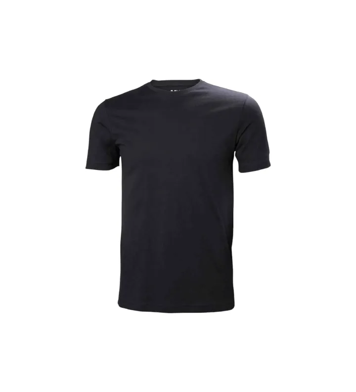 Helly Hansen para hombre. 34551 Camiseta Crew 2.0 marino (L), Casual, Algodón, Manga corta