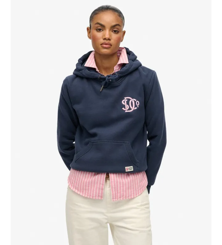 Superdry para mujer. W2012573A Sudadera Sd&Co Neon marino (S), Casual, Algodón, Manga larga