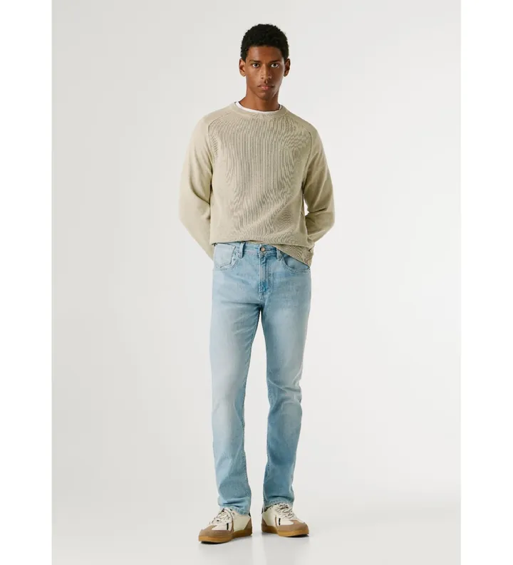 Pepe Jeans para hombre. PM2084115 Jeans Tapered Stanley azul (28/34), Casual, Algodón, Denim