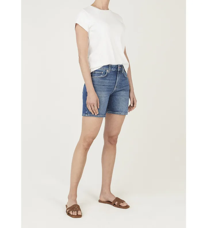 Pepe Jeans para mujer. PL80000333A2 Short Regular Mary azul (33), Casual, Algodón, Denim