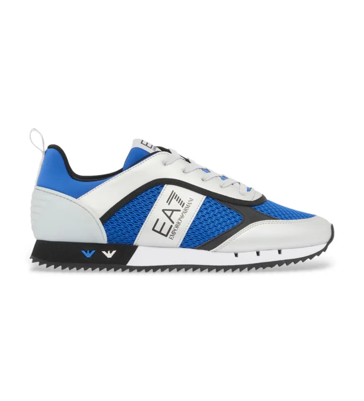 EA7 unisex. 7X000334_AF18610 Zapatillas Black & White Laces Azul (35 1/3), Tela, Plano, Cordones, Casual