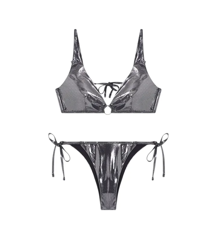 Emporio Armani para mujer. EW003289_AF20256 Bikini Under negro (L), Beachwear, Poliamida