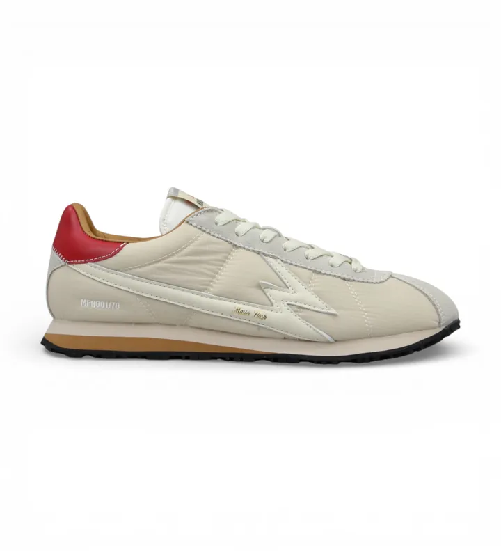 MOA Concept para hombre. FL213 Zapatillas Flash blanco roto (40), Plano, Cordones, Casual