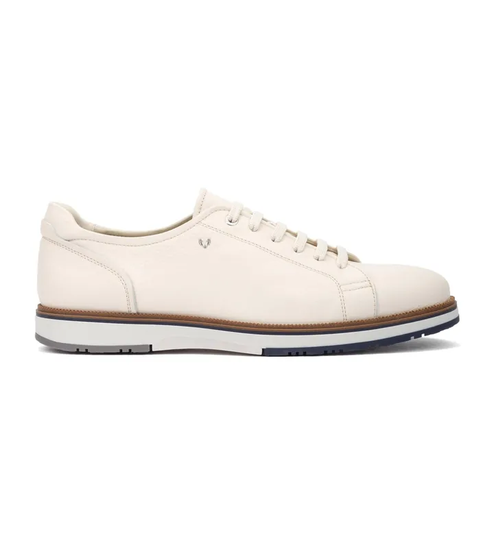 Martinelli para hombre. C003-2971B Zapatillas de piel Fulton blanco (40), Plano, Cordones, Casual