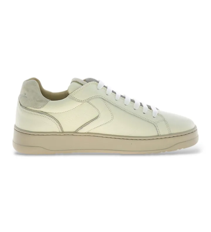 Voile blanche para hombre. 2017678 Zapatillas de Piel Layton 100 blanco roto (40), Plano, Cordones, Casual