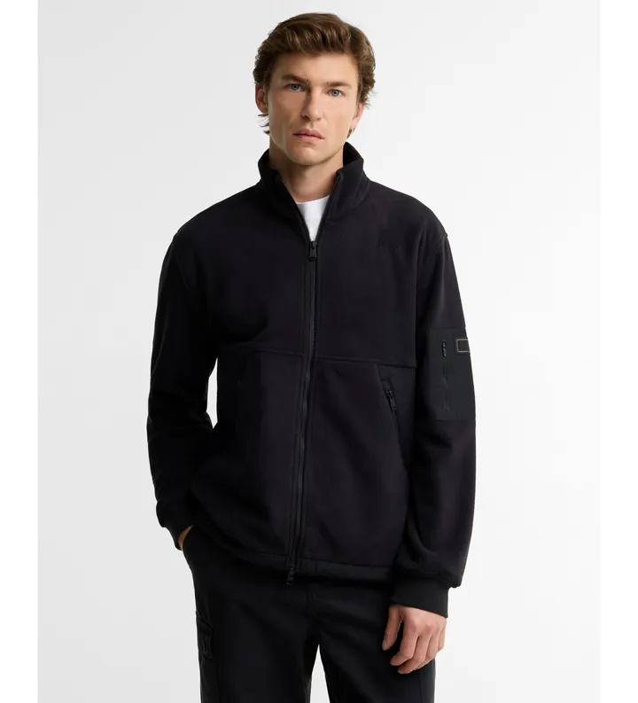 Barbour para hombre. MFL0231 Polar Inline negro (L), Casual, Poliéster