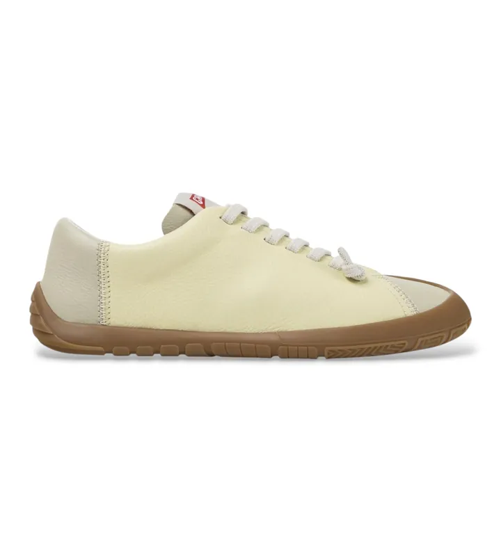 Camper para mujer. K201940-011 Zapatillas de piel Peu Path+ Twins beige (36), Plano, Cordones, Casual