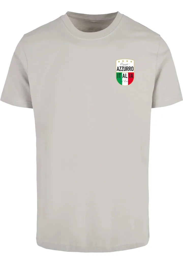 Mister Tee Camiseta 'Azurro Italia' gris claro