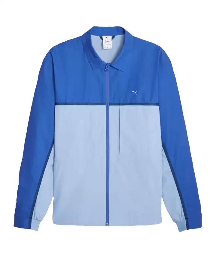 PUMA Sudadera con cremallera deportiva azul / azul claro / azul oscuro / blanco