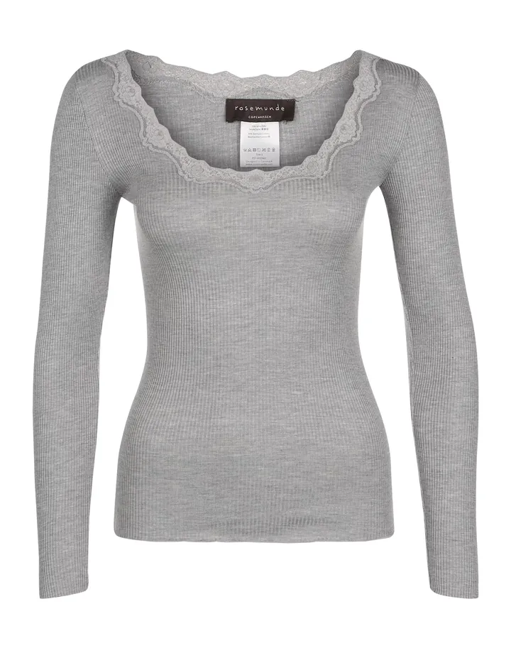 rosemunde Camiseta gris moteado
