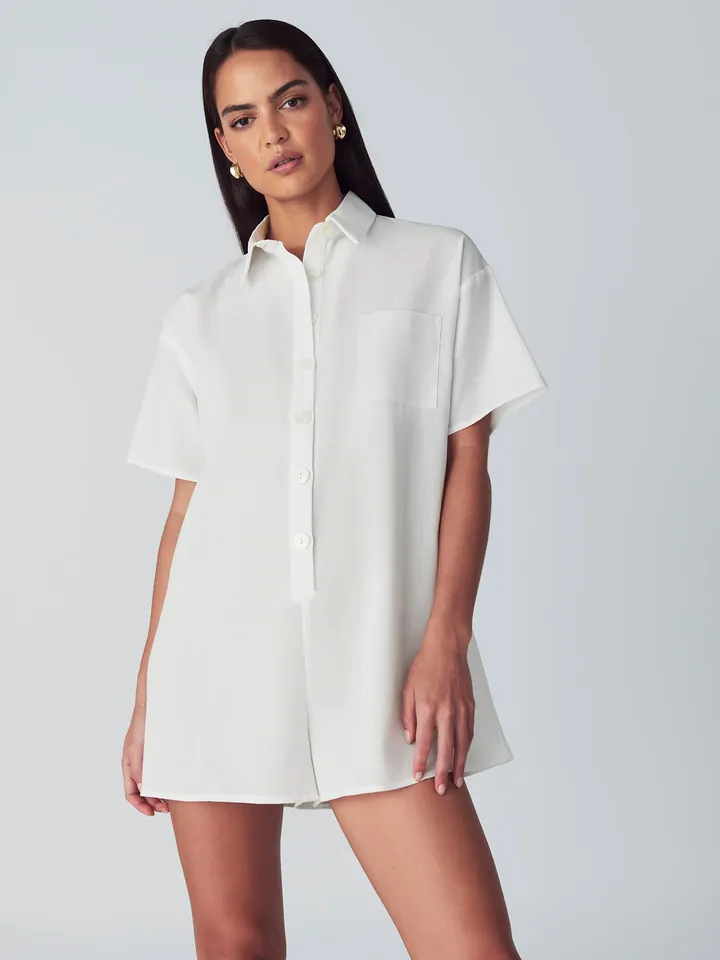 St MRLO Jumpsuit 'AMALFI' blanco
