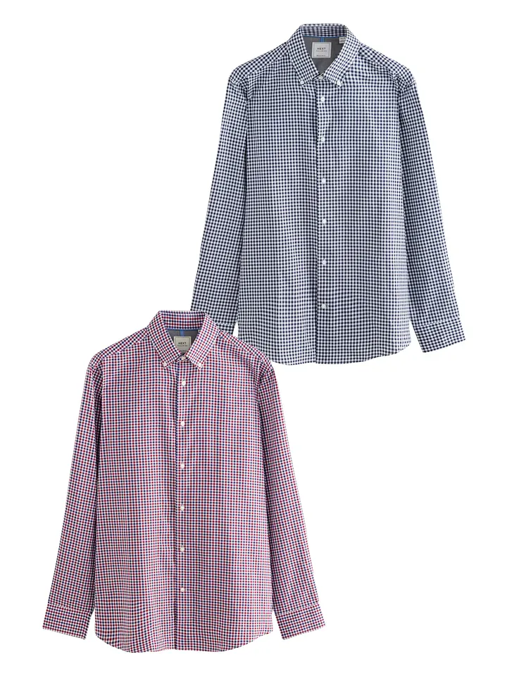 Next Camisa navy / rojo / blanco