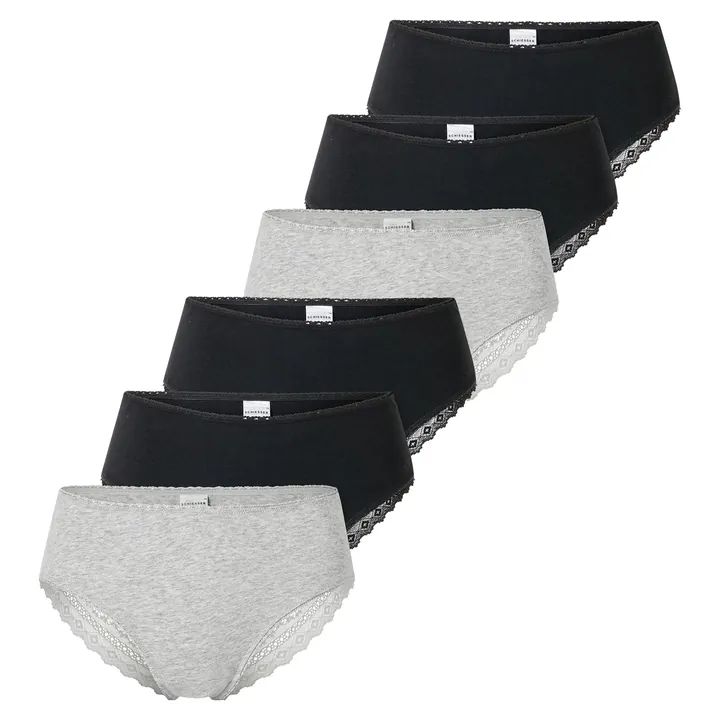 SCHIESSER Braga gris moteado / negro