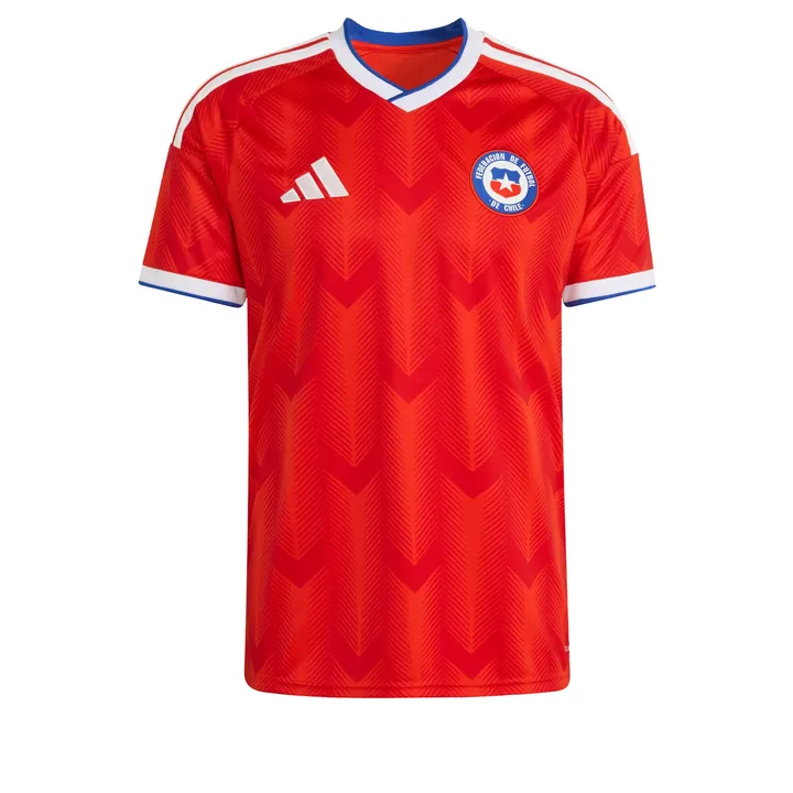 ADIDAS PERFORMANCE Camiseta de fútbol 'Chile 26 Home' rojo / blanco