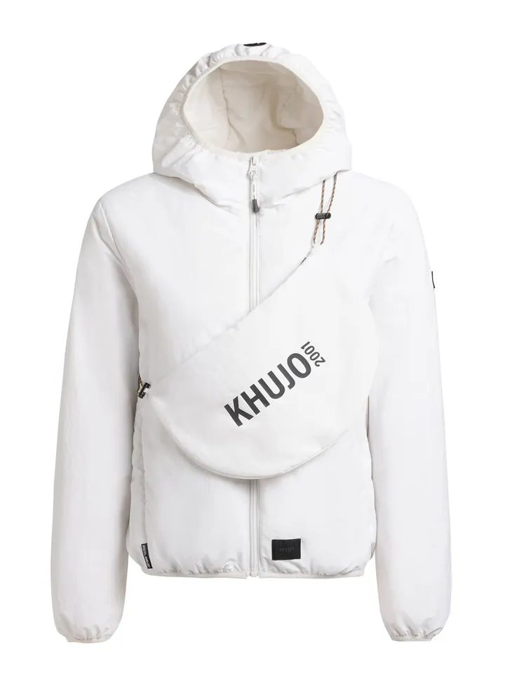 khujo Chaqueta de entretiempo 'Shelly2' negro / offwhite