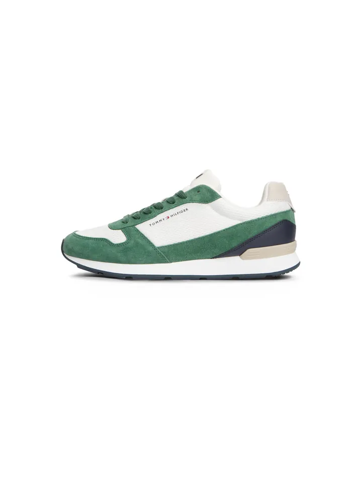 TOMMY HILFIGER Zapatillas deportivas bajas 'Lightweight' ecru / verde