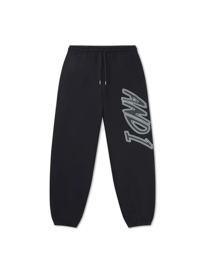 AND1 Pantalón  negro / blanco