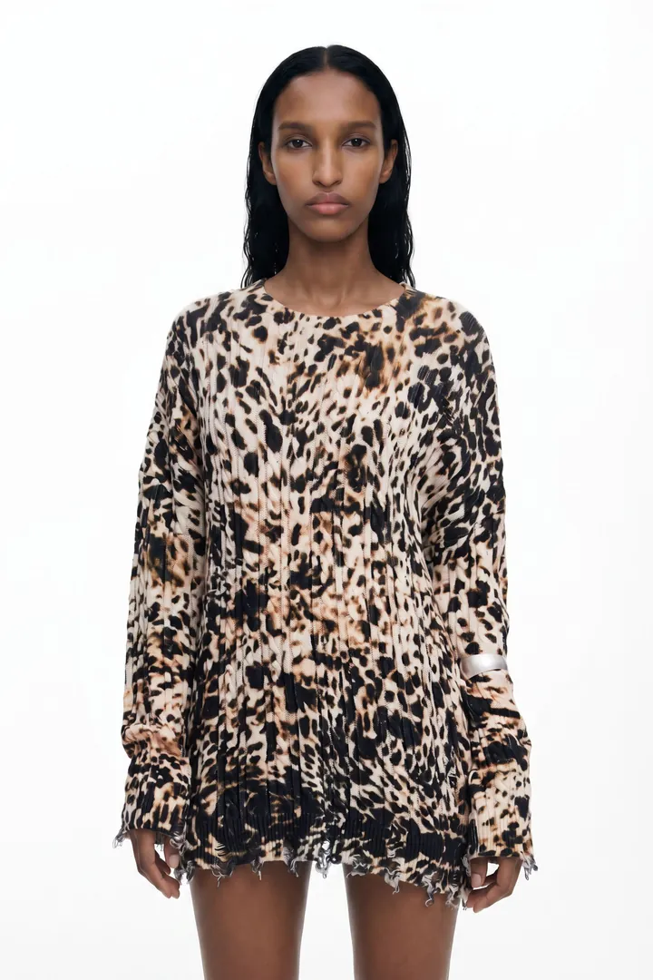 Desigual, Jersey animal print, Algodon, L