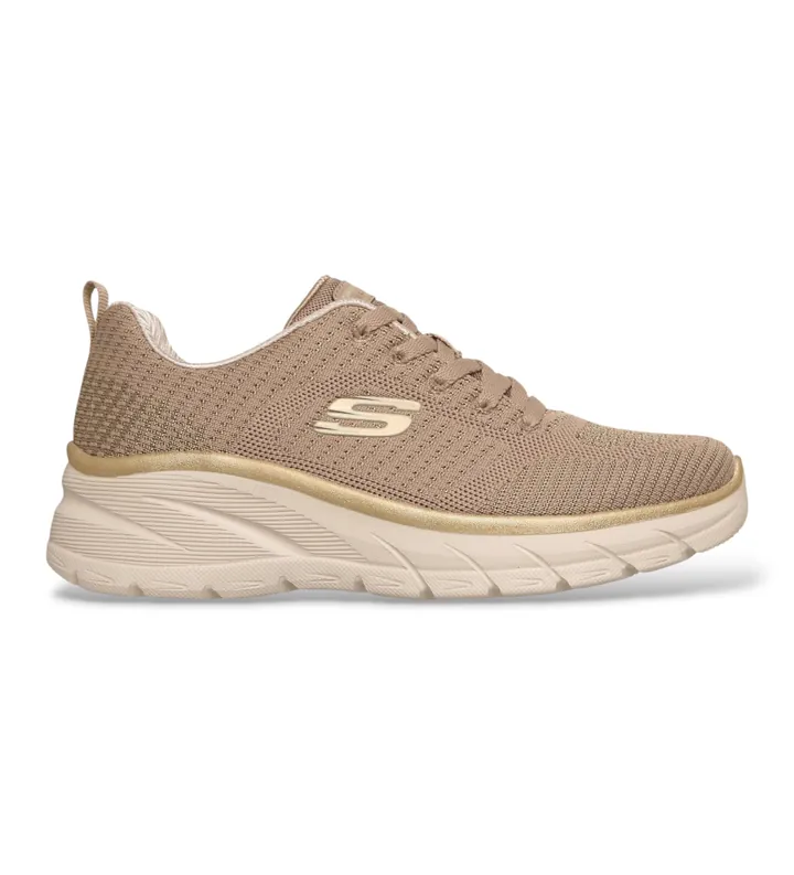 Skechers para mujer. 150384 Zapatillas Slip-Ins: Fashion Fit 2.0 - Moonlight Glow marrón (36), Tela, Plano, 3 a 5cm, Cordones, Casual, Taupe