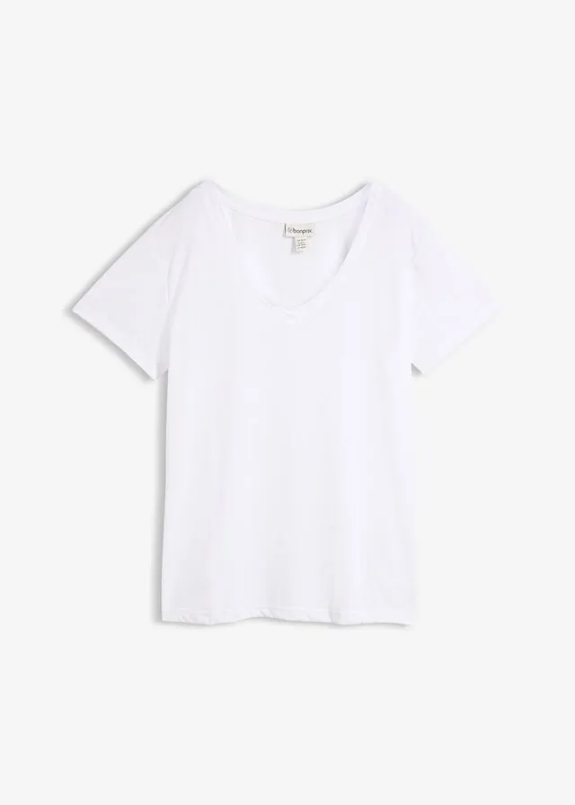 Camiseta con escote en V