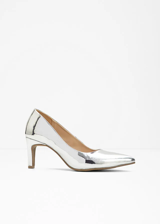 Tacones con aspecto lacado