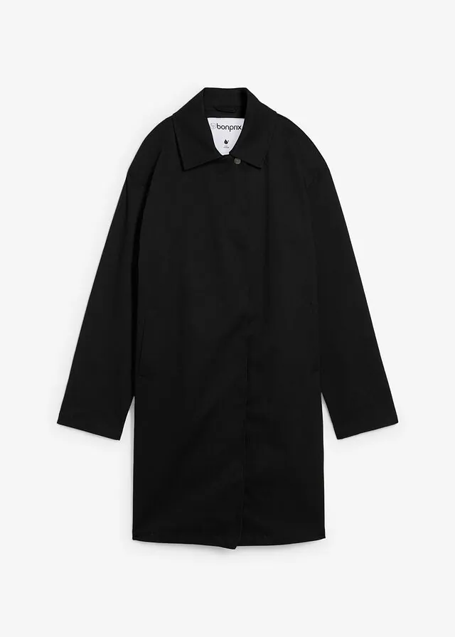 Gabardina repelente al agua, oversize
