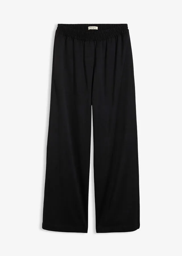 Pantalón palazzo con cintura cómoda