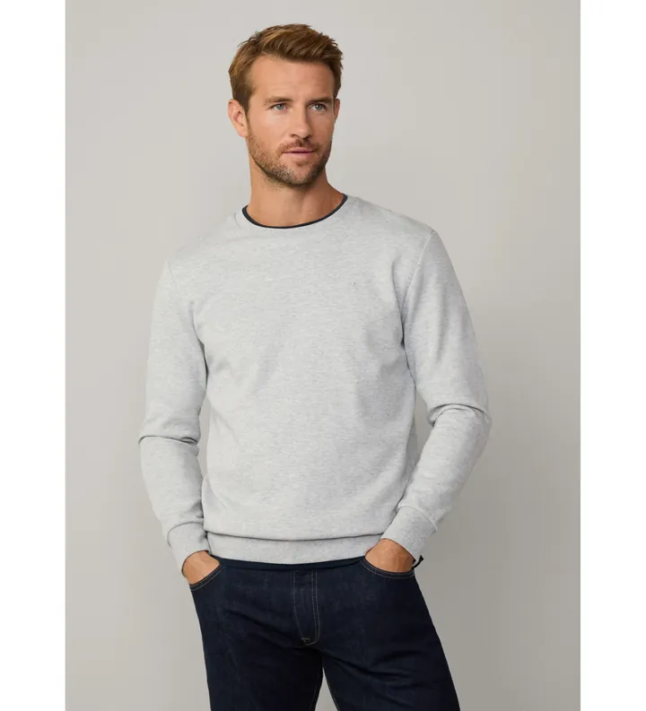 Hackett London para hombre. HM581165 Sudadera fit clásico gris (3XL), Casual, Algodón, Manga larga