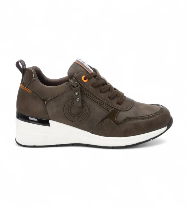 Refresh para mujer. 17228004-KAKI Zapatillas 172280 verde (37), 3 a 5cm, Cremallera, Casual