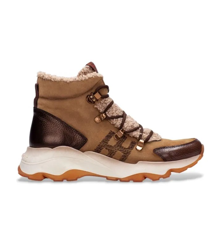 Hispanitas para mujer. HI254371 Zapatillas de Piel Nepal marrón (40), Plano, 1 a 3cm, Cordones, Casual