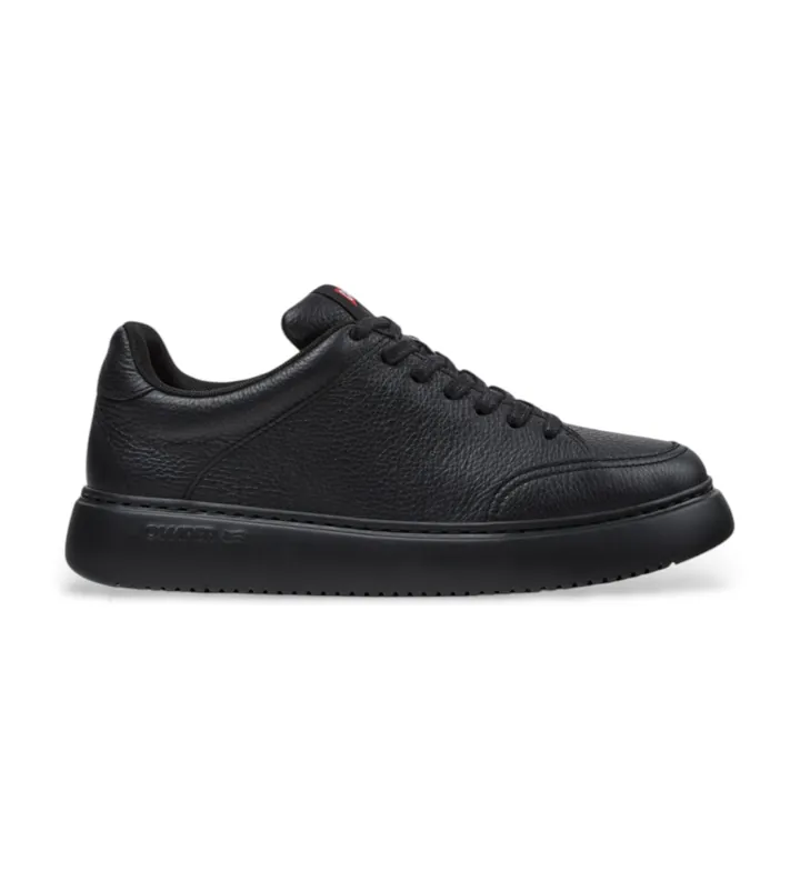 Camper para mujer. K201438-015 Zapatillas de Piel Runner K21 negro (36), Plano, 1 a 3cm, Cordones, Casual