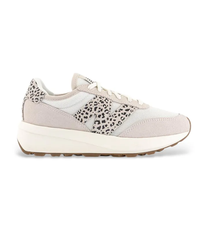 New Balance para mujer. U370V1 Zapatillas de Piel 370 beige (36), 3 a 5cm, Cordones, Casual