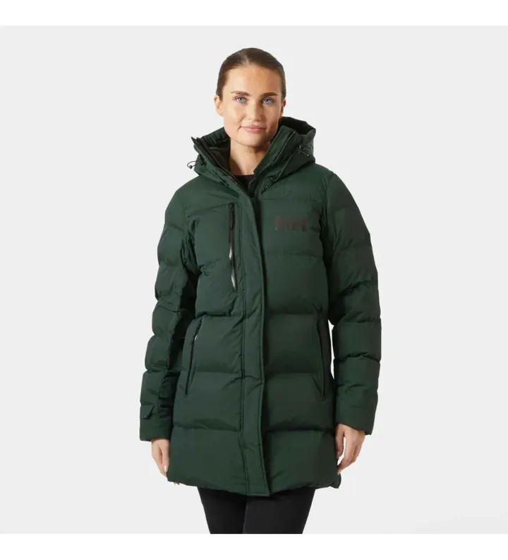 Helly Hansen para mujer. 53205 Parka Adore Puffy verde (L), Casual, Poliamida