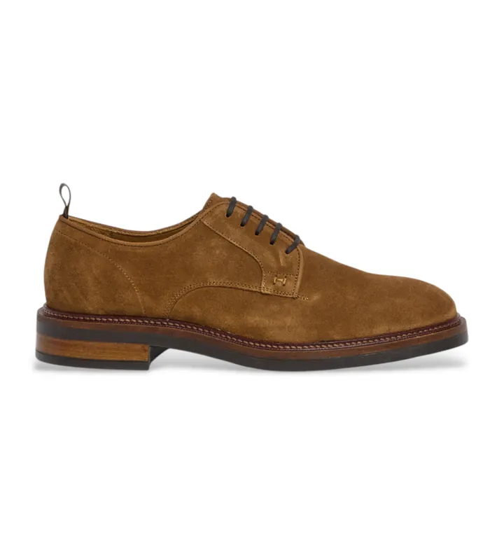 Hackett London para hombre. HMS21487 Zapatos de Piel Egmont Fine marrón (41), Plano, Cordones, Casual, Fiesta, Clásico