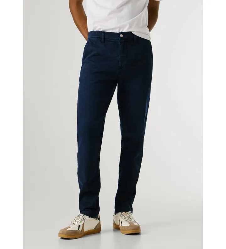 Pepe Jeans para hombre. PM2100081 Pantalón Stanley Chino marino (31), Casual, Algodón