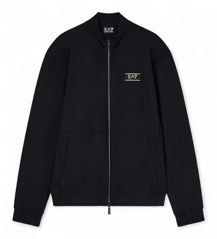 EA7 para hombre. 7M001338_AF21099 Chaqueta Premium Label marino (3XL), Negro, Casual, Poliéster, Elastano