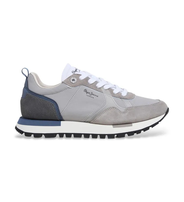 Pepe Jeans para hombre. PMS400032 Zapatillas Ari Urban gris (40), Plano, Cordones, Casual