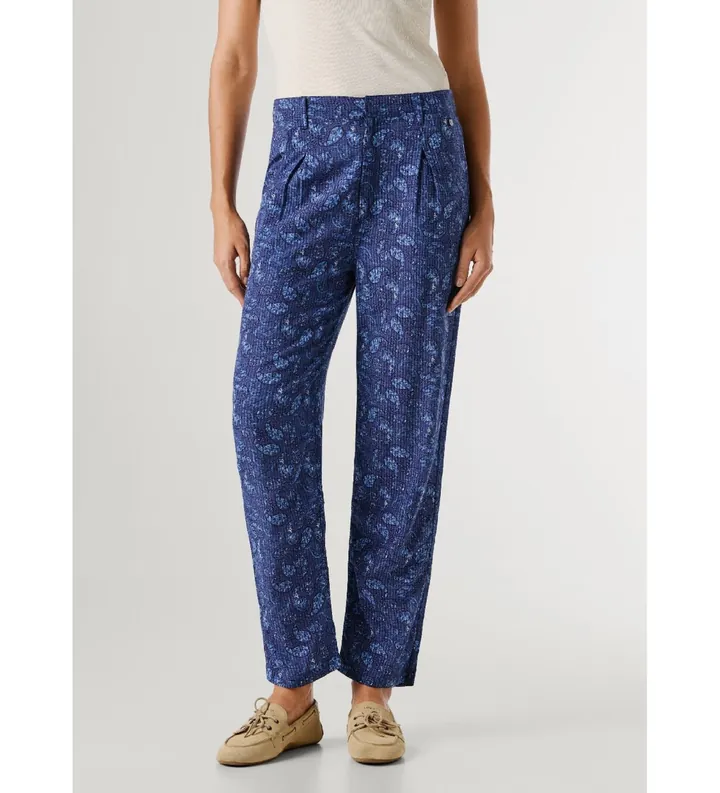 Pepe Jeans para mujer. PL2100060 Pantalón Amanda azul (S), Casual, Algodón