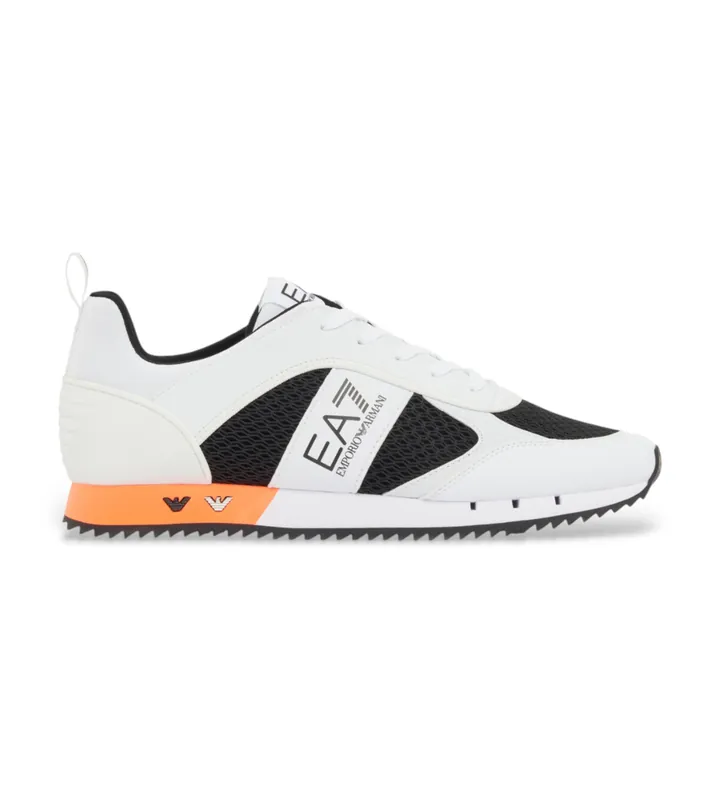 EA7 unisex. 7X000334_AF18610 Zapatillas Black & White Laces blanco, negro (36 2/3), Plano, Cordones, Casual