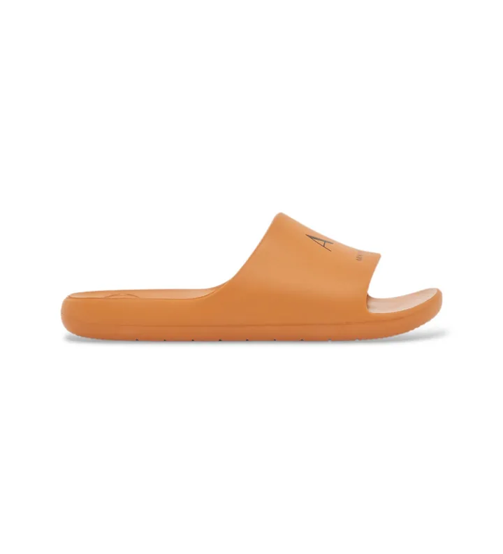 A|X Armani Exchange para hombre. XM002744AF23456M3027 Chanclas Logo naranja (40), Plano, Ninguno, Beachwear