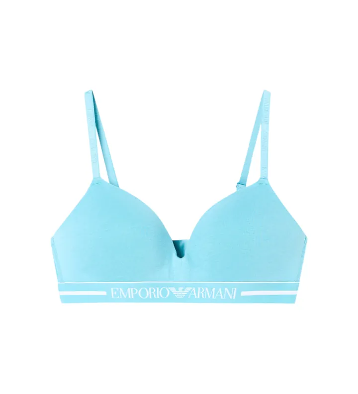 Emporio Armani para mujer. EW000442_AF19023 Sujetador Day azul (L), Homewear, Algodón