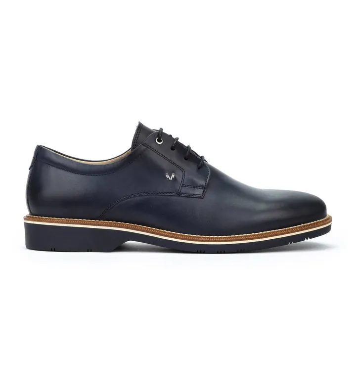 Martinelli para hombre. 1689-2889Z Zapatos de piel Watford marino (40), Plano, Cordones, Casual