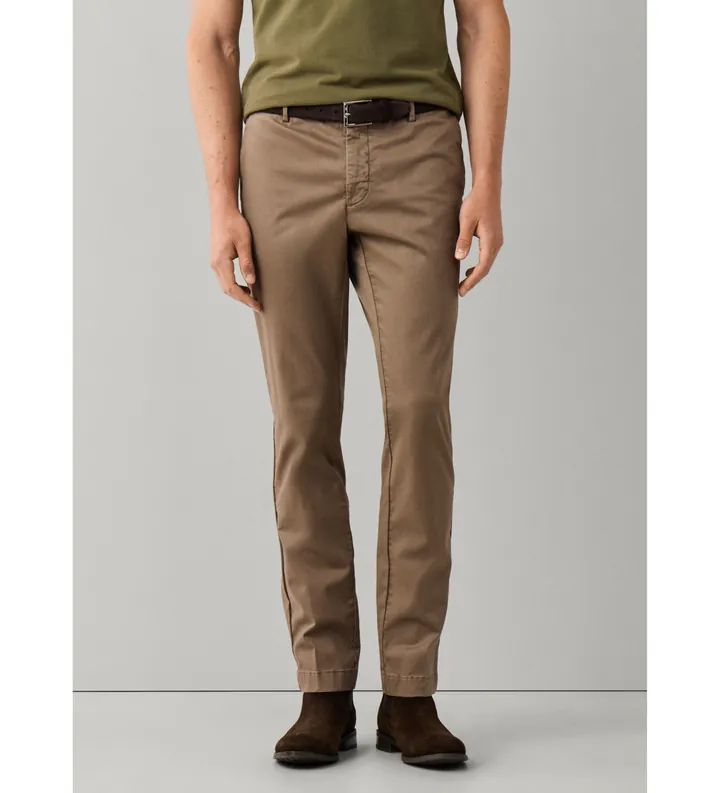 Hackett London para hombre. HM2100116 Pantalón chino Kensington beige (28/30), Casual, Algodón