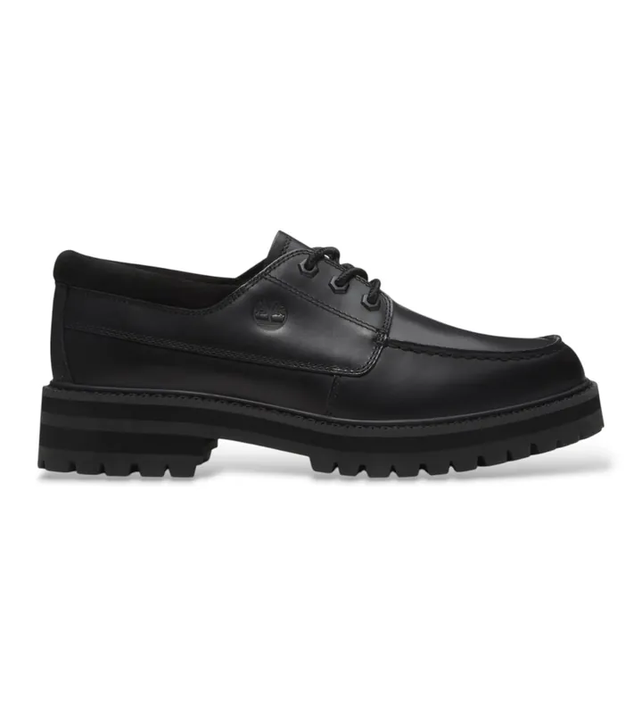 Timberland para hombre. TB0A42KGW021 Zapatos de piel Britton Drive negro (41), Plano, Cordones, Casual