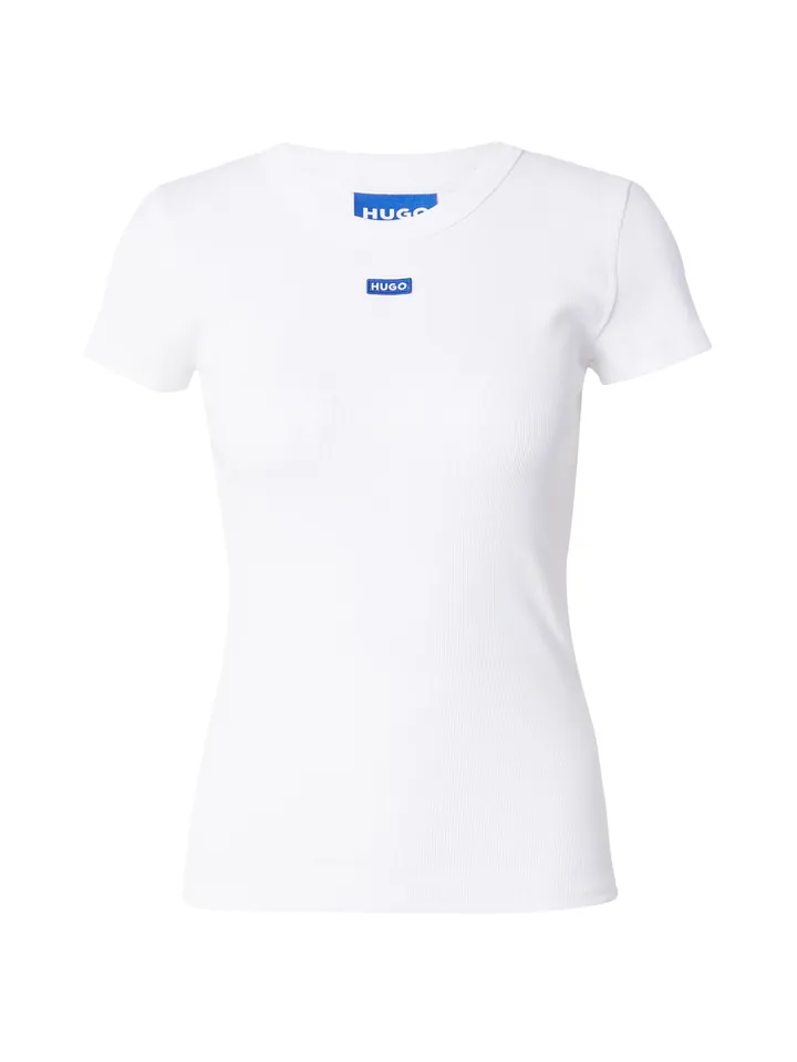 HUGO Camiseta navy / blanco