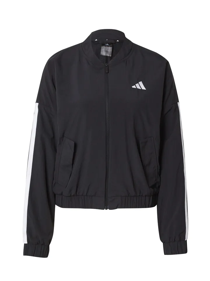 ADIDAS SPORTSWEAR Chaqueta deportiva 'Essentials'  negro / blanco